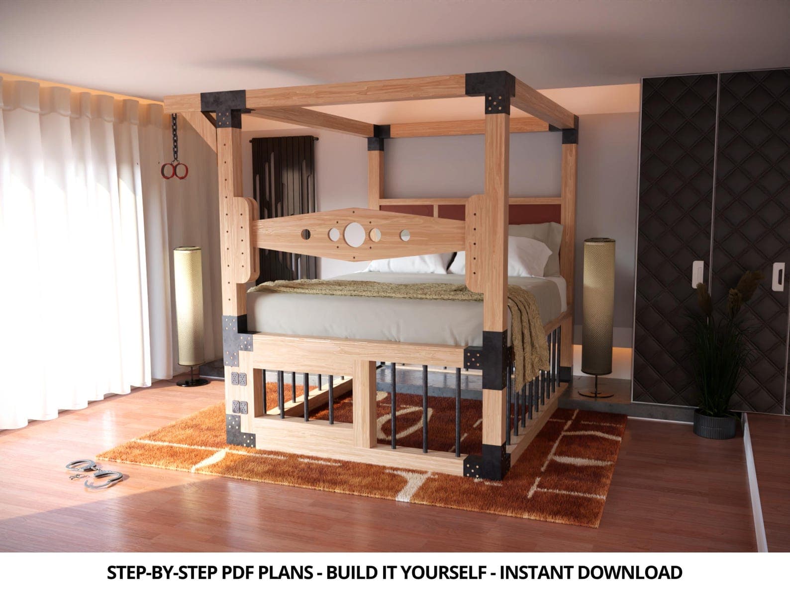 Plan de menuiserie complet pour construire un lit BDSM modulaire