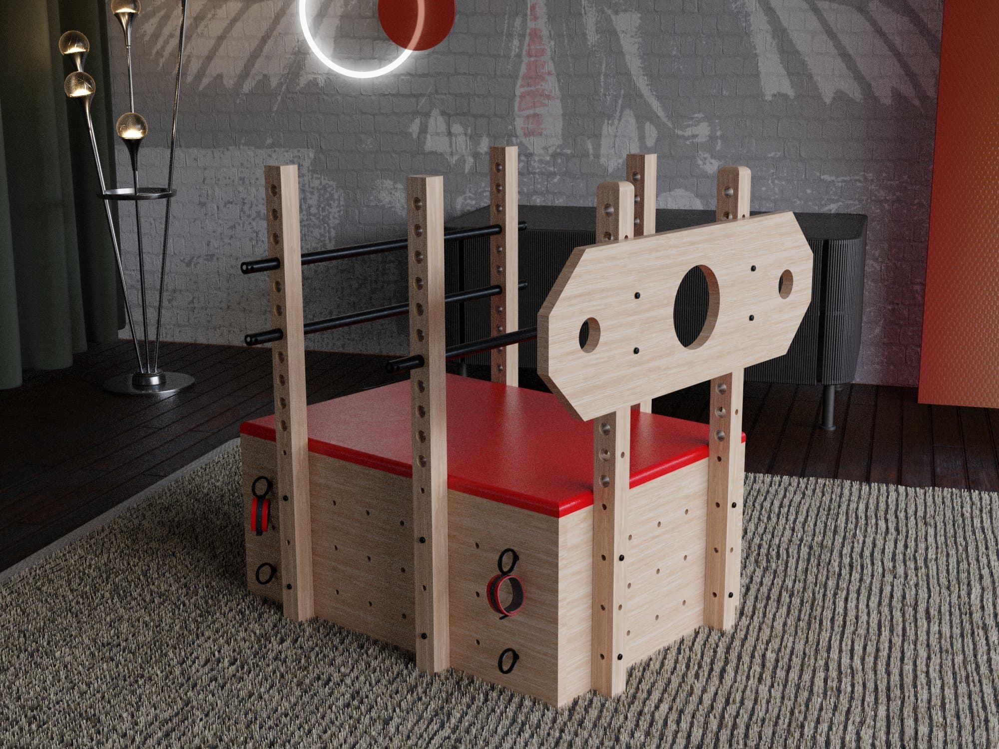 DIY Modular BDSM Chest Plans with Pillory (PDF Download)