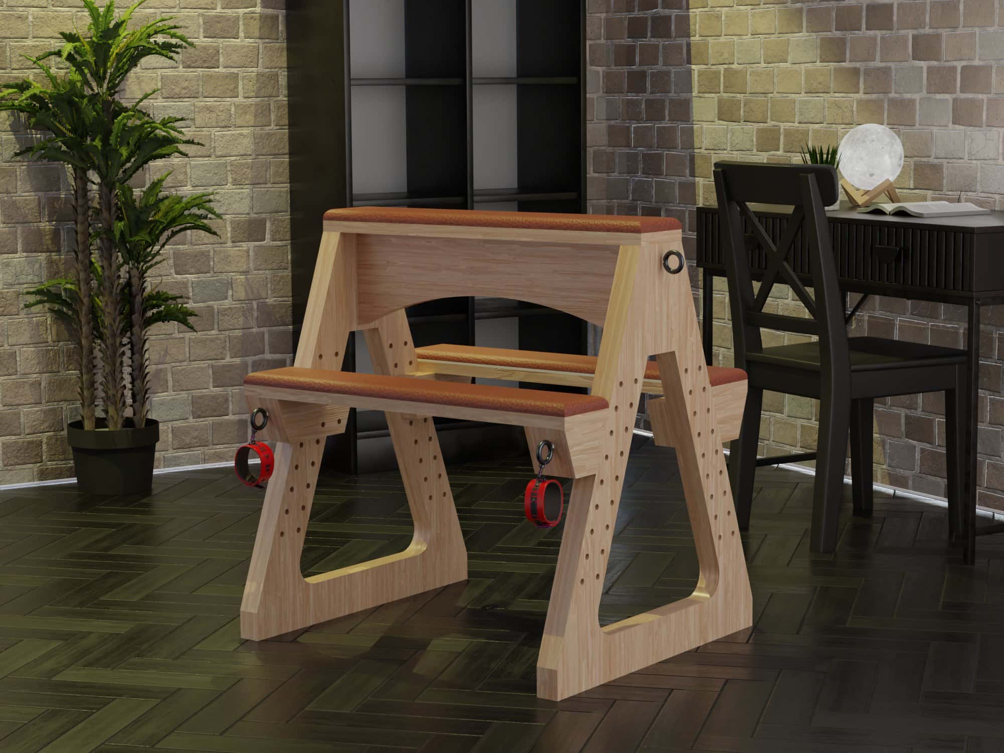 Adjustable BDSM Spanking Bench Plan, DIY Bondage Furniture (PDF)
