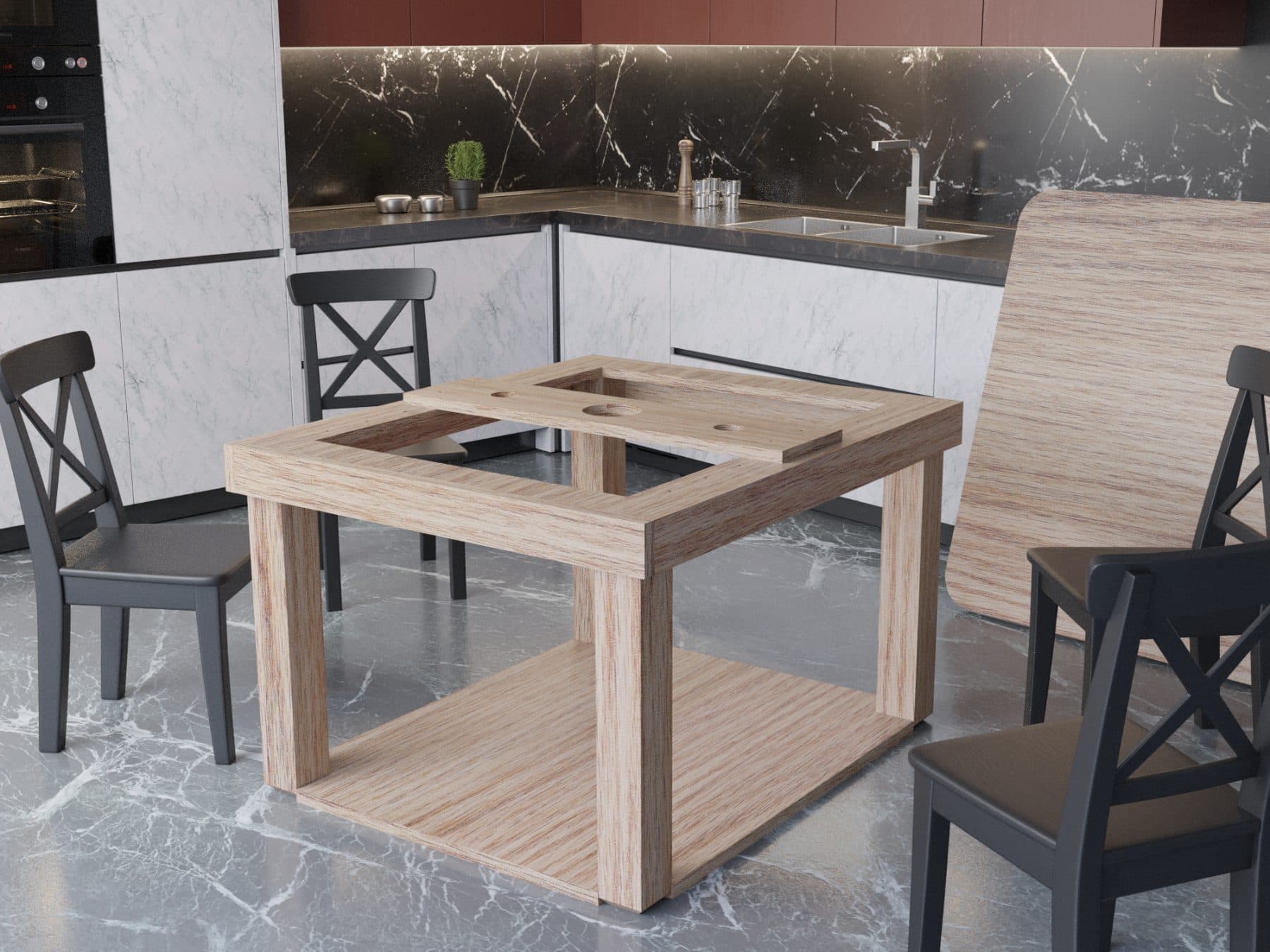 2-in-1 BDSM Table Blueprint: Hidden Pillory Design (PDF) — Liorn
