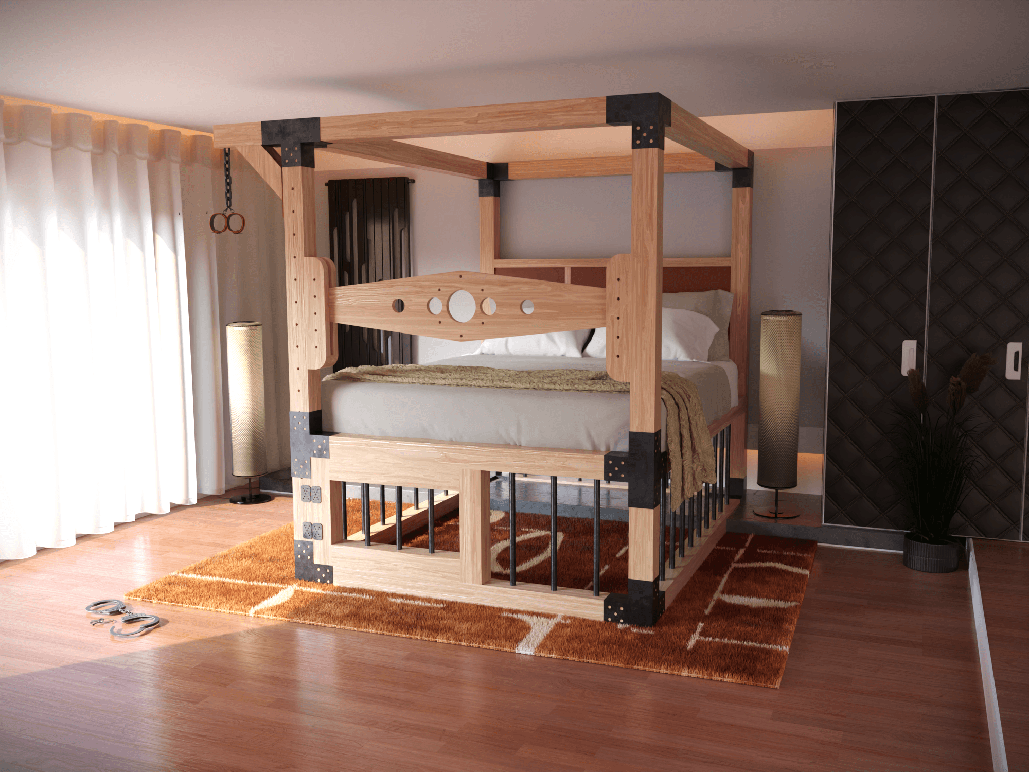 Plan de menuiserie complet pour construire un lit BDSM modulaire — Liorn